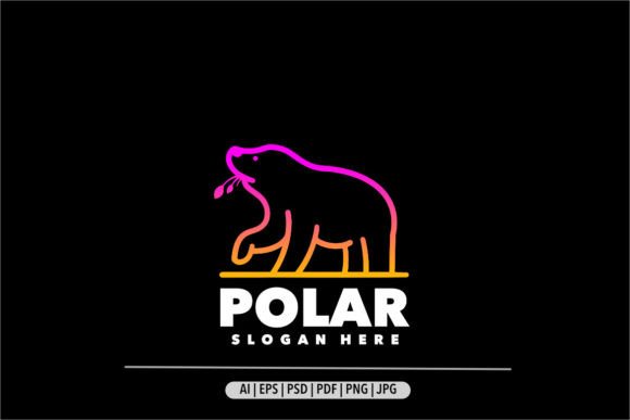 Download Polar Bear Line Art Symbol Logo - Logo Collection
