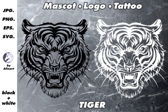 Download Mascot and Logo Angry Tiger Illustration - Logo Collection