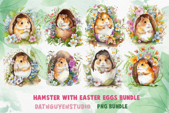 Download Easter Day Bundle PNG, Hamster Easter - Premium Resources