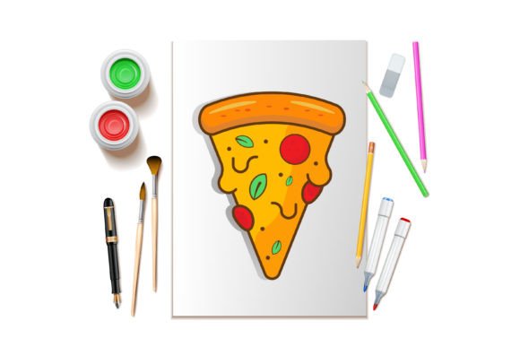 Download A Slice of Pizza Vector Art - Pizza vector Collection