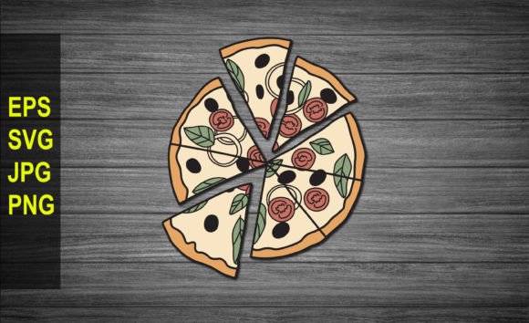 Download Slice Pizza Vector Illustration SVG - Pizza vector Collection