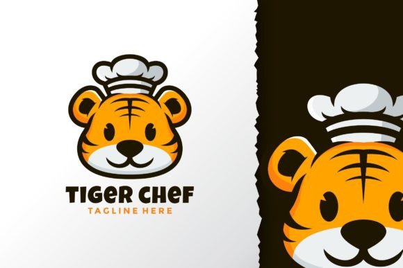 Download Chef Tiger Logo Design Vector Template - Logo Collection
