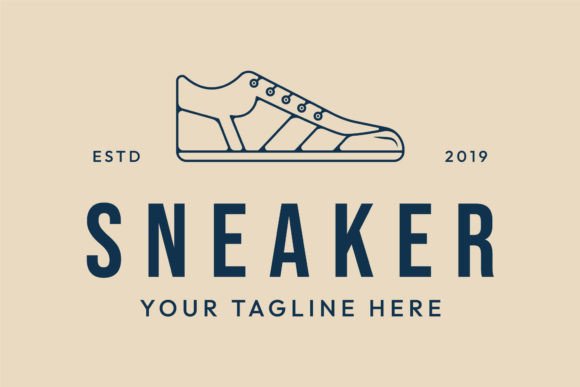 Download Sneaker Shoes Line Art Minimalist Logo - Logo Collection