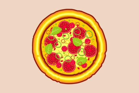 Download Pizza Vector Illustration - Pizza vector Collection
