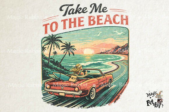 Download Take Me to the Beach Vintage Car PNG - Car png Collection