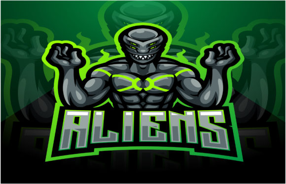 Download Alien Esport Mascot Logo Design - Logo Collection